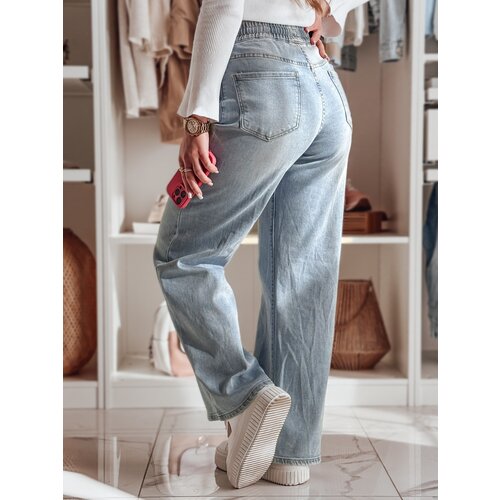 DStreet Spodnie damskie jeansowe wide leg STEREO niebieskie Cene