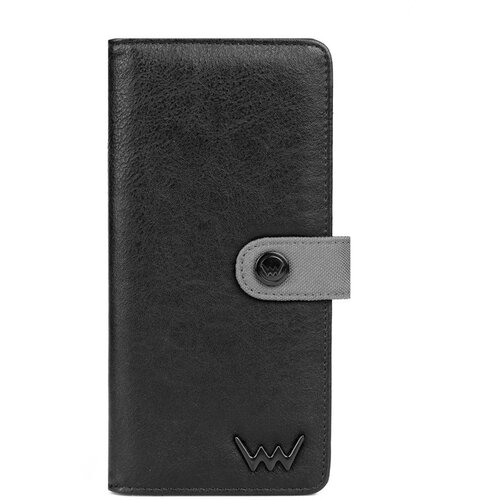 Vuch Women&amp;#039;s Leather Zip Wallet Black and Grey Florience Slike