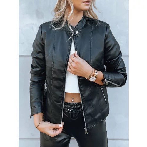 DStreet TRENDY FUSION women's leather jacket black