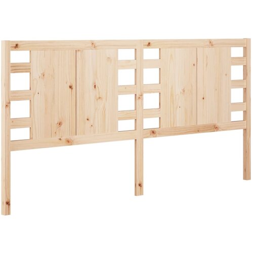 Maison Chic posteljno vzglavje - vzglavna omarica - nočna omarica 206x4x100 cm trdna borovina, (21704578) Slike
