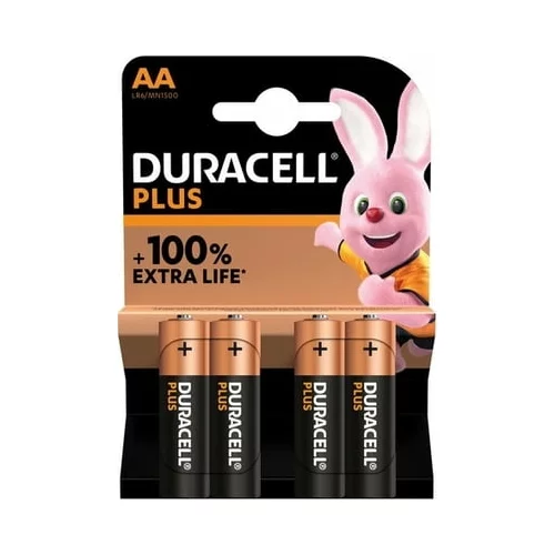 Duracell Baterije Plus AA (MN1500/LR6) - paket 4 kom.