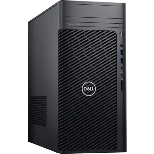 Dell Precision 3680 Tower, 500W, Intel Core i7-14700, 16GB (2x8GB) DDR5, M.2 512GB SSD, Intel Integrated, 2xDP, 4xUSB-C, 6xUSB-A, RJ-45, SD CR, Mouse/Kb, Win11Pro, 3Y POW