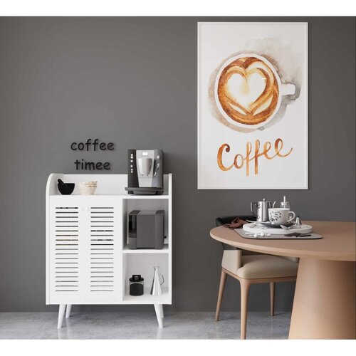 Hanah home komoda za kafe kutak Magnetar, 90 cm, bela Slike