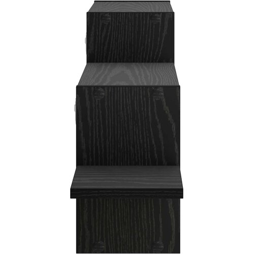  Polica na zidu Crni hrast 95 x 17 x 37 cm Konstruirano drvo Slike