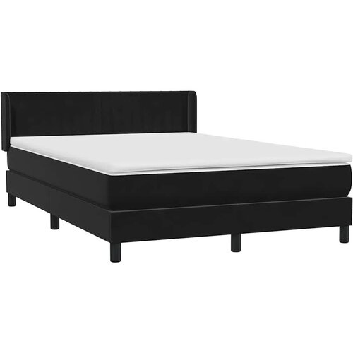 Box spring krevet s madracem crni 160x210 cm bar&amp;scaron;unasti - Crna 160 x 210 cm Okomite pruge Slike