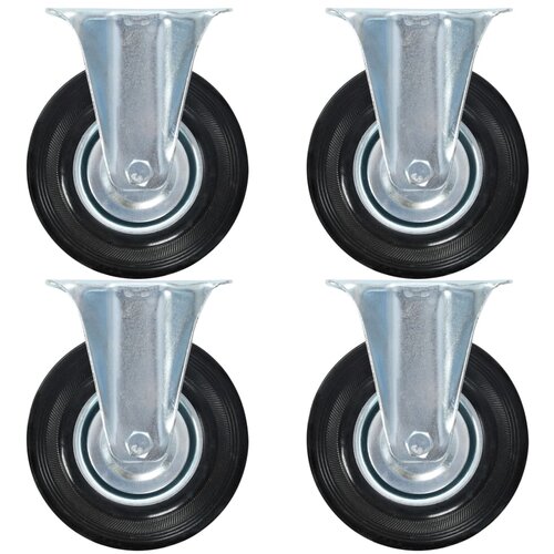 vidaXL Fiksna kolesa 4 kosi 125 mm, (21036114) Cene