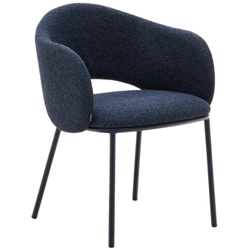 Kave Home Tamno plava blagovaonska stolica Maina &amp;ndash; Slike