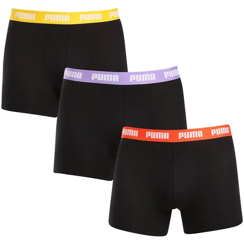 Puma 3PACK men's boxers black