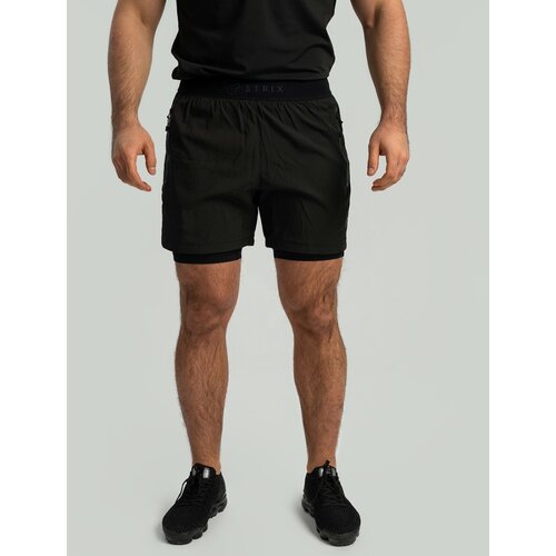 STRIX muški šorts 2in1 black Slike