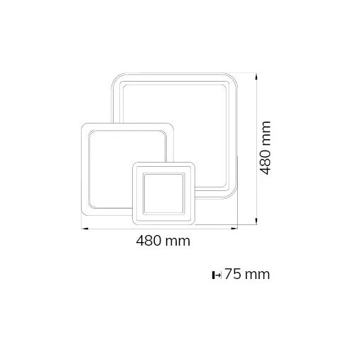 Wofi 11860 - prigu&amp;scaron;iva LED plafonska svetiljka MOLA LED/36W/230V 3000-5500K + daljinski upravljač Slike