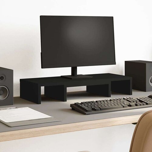 vidaXL Stalak za monitor podesivi crni 60x24x10,5 cm konstruirano drvo Cijene