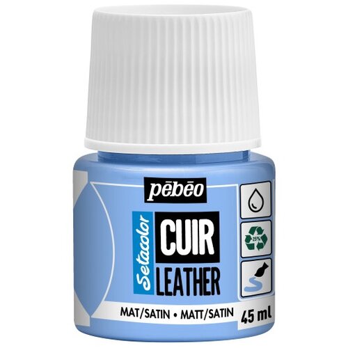  Boja za kožu Pebeo Setacolor matt/satin 45 ml ledeno plavo Cene