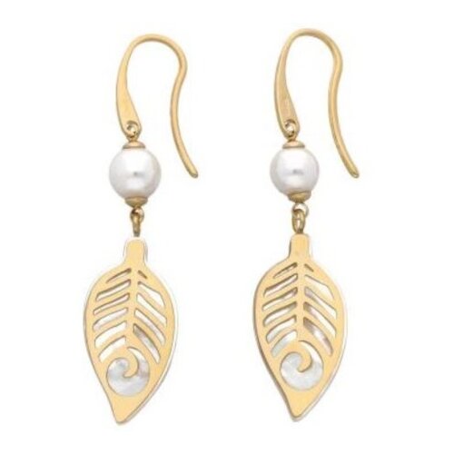 Majorica dafne biserne gold mindjuše 6 mm ( 16627.01.1 ) Cene