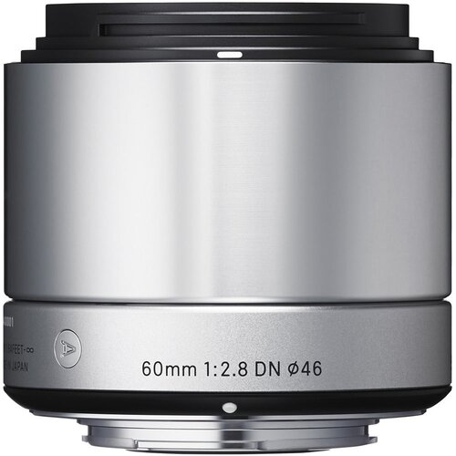 Sigma 60mm f/2.8 DN A MFT silver objektiv Slike