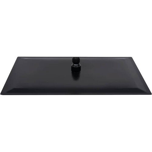  Glava za tu&amp;scaron; od nehrđajućeg čelika 40 x 30 cm pravokutna crna Slike