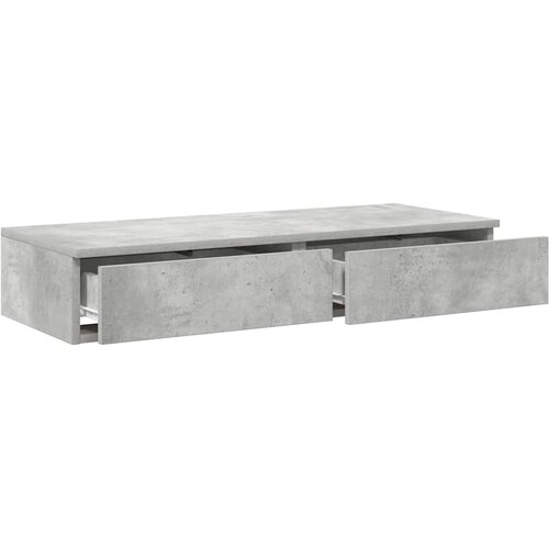  Ladice za krevet s ladicama Betonski sivi 100 x 36,5 x 16,5 cm Slike