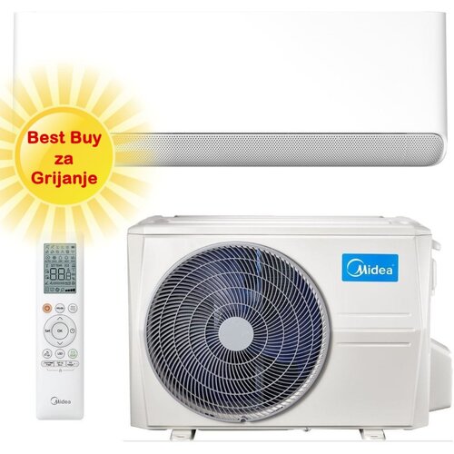 Midea klima uređaj 5,3kW CB1-18HRFN8-I/CB1-18HFNX-O breezeless e, za prostor do 50m2, a++ energetska klasa Slike