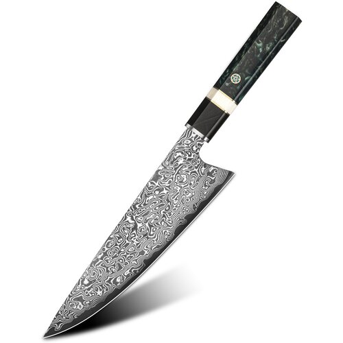 IZMAEL Damaskovski kuhinjski nož ZE-37476 - Chef / Zelena / Crna Cijene
