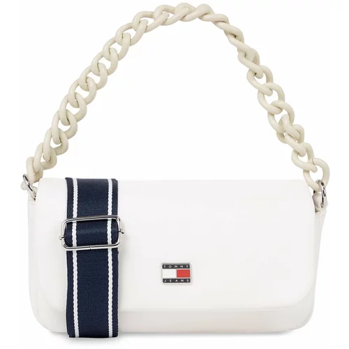 Tommy Jeans Ročna torba Tjw City-Wide Flap Crossover AW0AW15936 Ancient White YBH