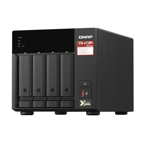 Qnap 4-bay NAS, AMD Ryzen V1000 series V1500B 4C/8T 2.2GHz, 8GB DDR4 RAM (2 x SODIMM Slike