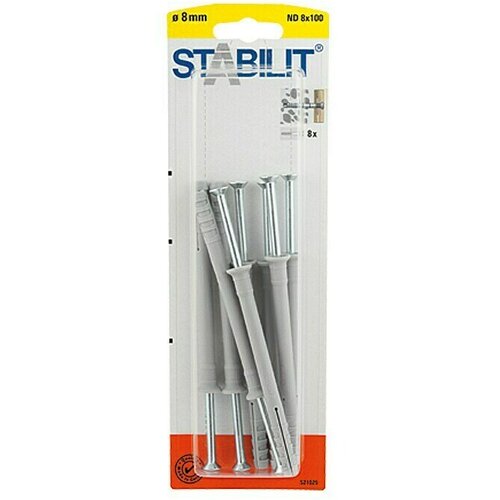 STABILIT Udarna tipla ND (Promjer tiple: 8 mm, Duljina tiple: 100 mm, Prikladno za: Puni građevinski materijali i cigla, 8 Kom.) Cijene