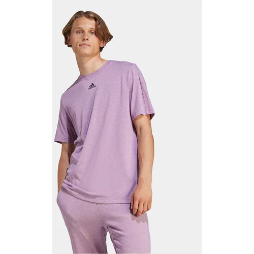 Adidas Majica Mélange IJ8959 Vijolična Regular Fit