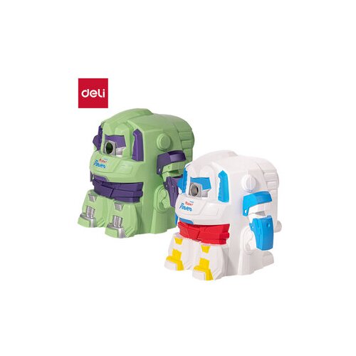 Deli ROTACIONI REZAČ ZA OLOVKE ROBOT ZELENI I BELI MIX EH512 Cene