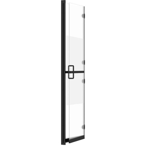 VidaXL Sklopiva pregrada za tu&amp;scaron; napola matirano staklo ESG 70 x 190 cm Slike