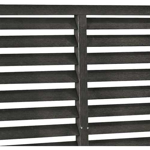 VidaXL Re&amp;scaron;etkasta ograda od WPC-a 180 x 180 cm crna Slike
