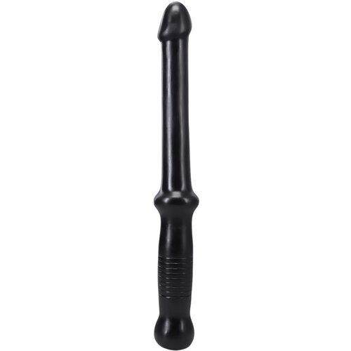 Doc Johnson Anal Push - dildo s ručkom (crni) Slike