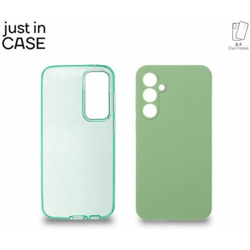 Just_in_Case 2u1 Extra case MIX paket maski za telefon Samsung S23 FE ZELENI Slike
