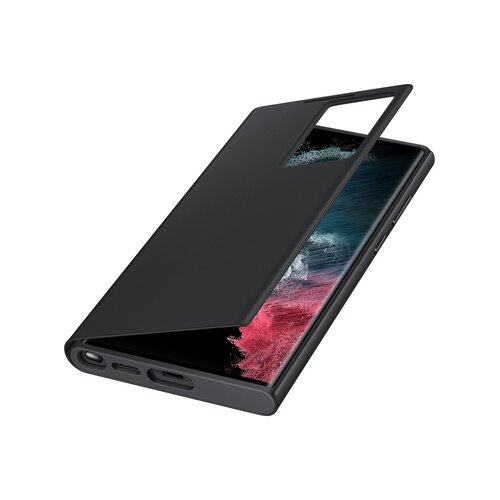 Samsung Book Smart Clear View Cover Galaxy S22 Ultra black Slike