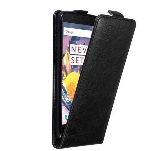 Cadorabo Ohi&scaron;je, združljivo z OnePlus 3 / 3T v nočna črna - Za&scaron;čitni ovitek v obliki flipa z magnetnim zapiranjem, (20562228) Cene