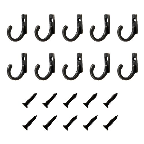 INF Stenske kljuke z vijaki 10 kosov Black, (21247164) Cene