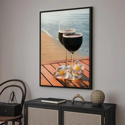  Slika - Love Refreshment (1 Part) Vertical 60x90 U crnom drvenom okviru Slike