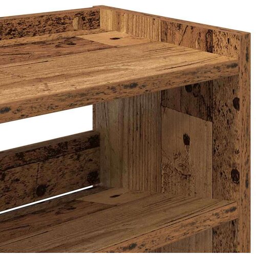 VidaXL stalak za cipele boja staro drvo 80x25x62 cm konstruirano drvo Slike