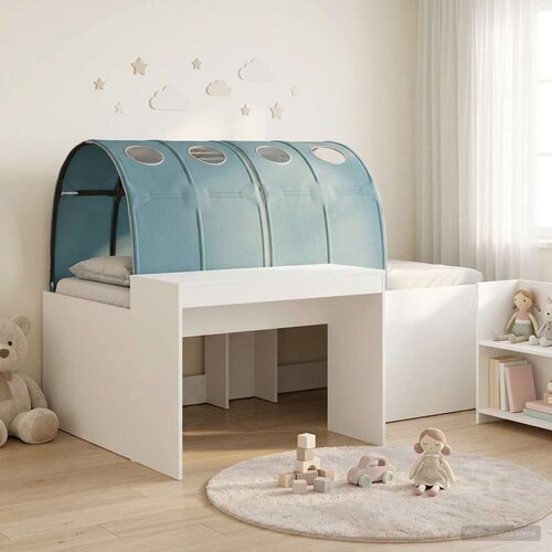  Krevet s tunelom 4 pcs Artisian hrast i svijetlo plava Cene