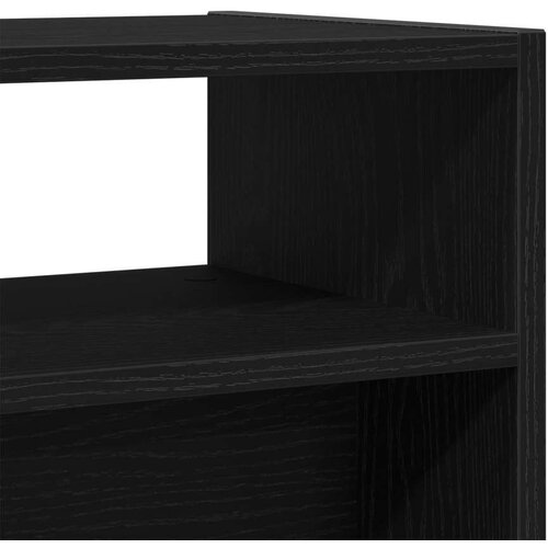 VidaXL Konzolni Stol Crni hrast Konstruirano drvo 78 x 30 x 80 cm Slike