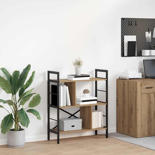 vidaXL Polica Umjetnički hrast 75 x 30 x 91 cm Konstruirano drvo Cijene