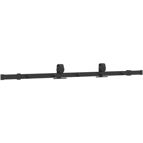 VidaXL Pribor za klizna vrata 152,5 cm čelični crni Slike