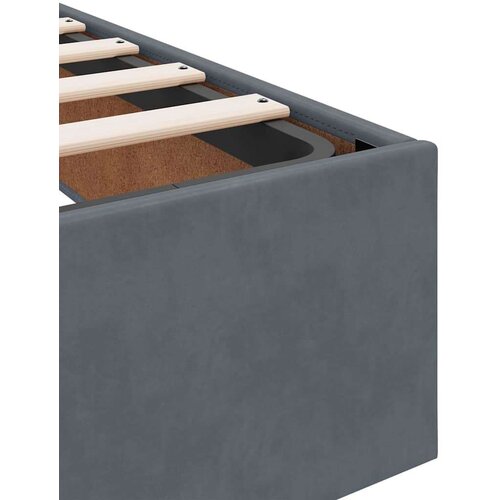 vidaXL Konstrukcija postelje z vzmetnico Temno siva 90 x 190 cm Žamet Cene