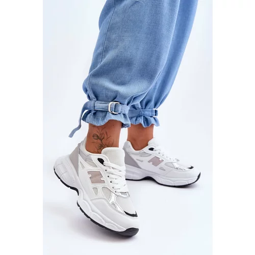 Kesi Fashionable Women's Sports Shoes with Mesh Venice White
