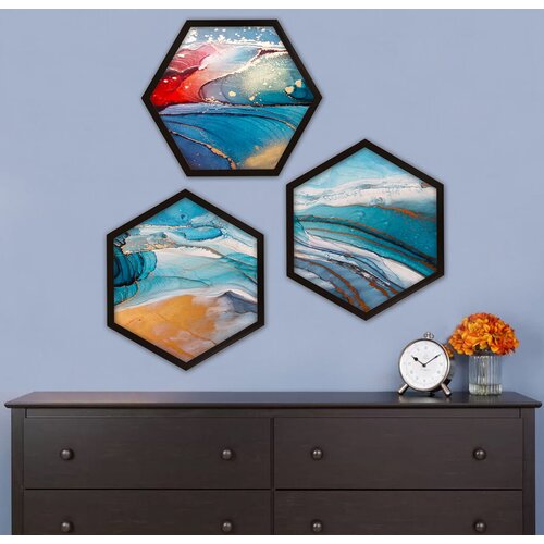 Wallity Uokvirena slika 6GEN1660425874., 35x35 cm, 3 dijela Cijene