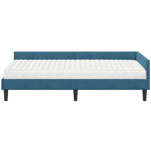  Kutni krevetni okvir s madracem Ostalo 2 pcs Plava Bar&amp;scaron;un Slike