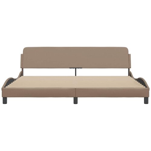  Okvir za krevet Dover cappuccina 200x200 cm umjetna koža Slike