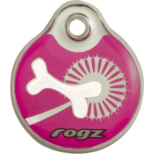 Rogz ID privezak za pse Pink Bone - S Slike