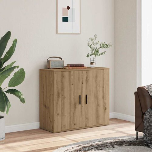  Komoda boja hrasta artisan 80 x 33 x 70 cm konstruirano drvo Cene