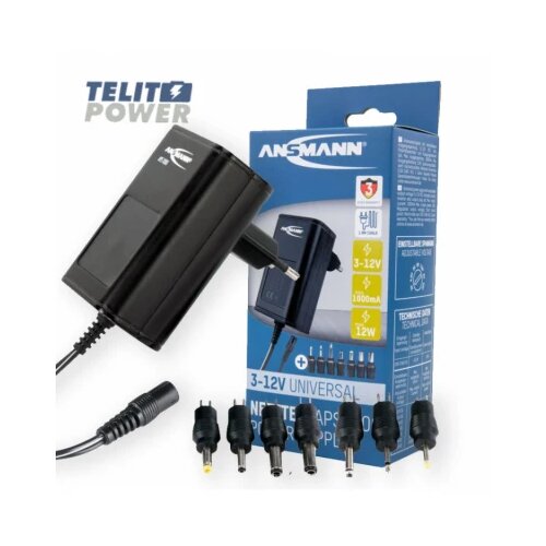 Ansmann aps 1000 univerzalni ac/dc adapter 3-12V maksimalno 1000mA Cene