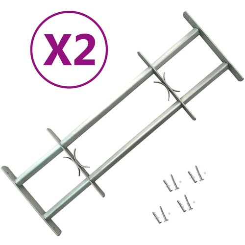VidaXL Nastavljive okenske re&amp;scaron;etke 2 kosa 700-1050 mm, (21038021) Slike