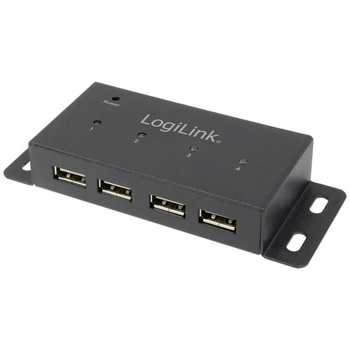 Logilink UA0141A interface hub 480 Mbit /s Black Slike